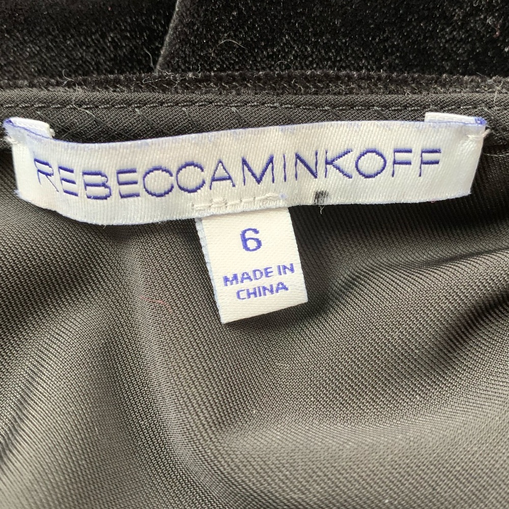 Rebecca Minkoff Black Velveteen Yoshi Slip Dress - Picture 8 of 8